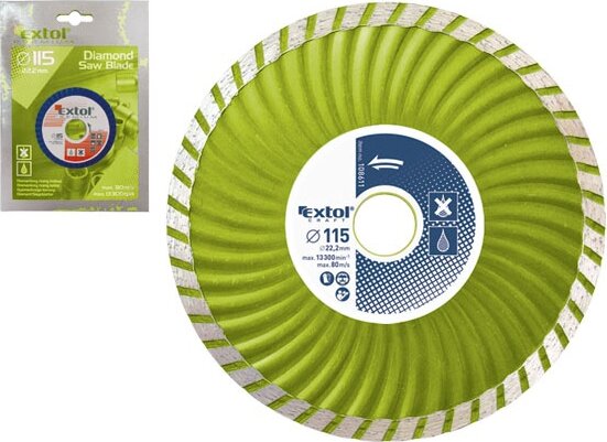 Extol Craft Turbo gyémánt vágókorong, 115mm
