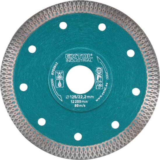 Extol Industrial Turbo gyémánt vágókorong, 125mm