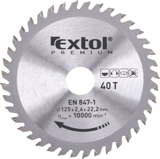 Extol Premium T40 körfűrészlap, 125mm Extol Premium T40 körfűrészlap, 125mm