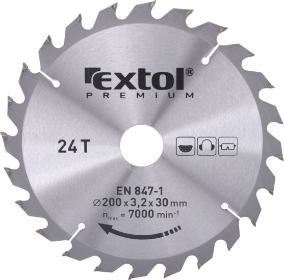 Extol Premium T24 körfűrészlap, 200mm Extol Premium T24 körfűrészlap, 200mm