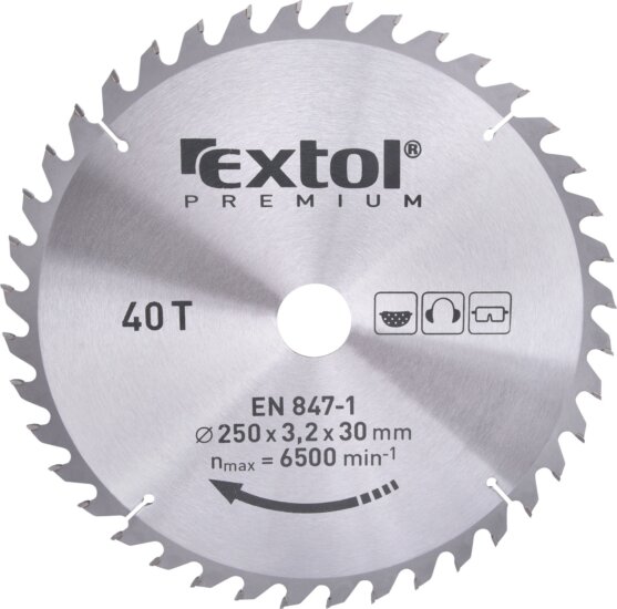 Extol Premium T40 körfűrészlap, 250mm Extol Premium T40 körfűrészlap, 250mm