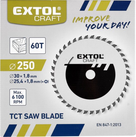 Extol Craft T60 körfűrészlap, 250mm Extol Craft T60 körfűrészlap, 250mm