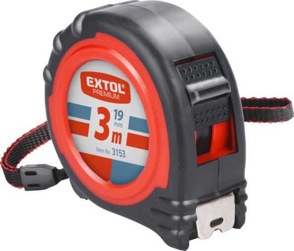 Extol Premium 2 stoppos mérőszalag, 3 méter / 19mm Extol Premium 2 stoppos mérőszalag, 3 méter / 19mm