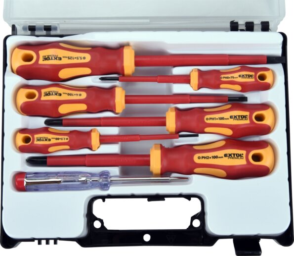 Extol Premium SL/PH szigetelt csavarhúzó készlet, 7 részes Extol Premium SL/PH szigetelt csavarhúzó készlet, 7 részes