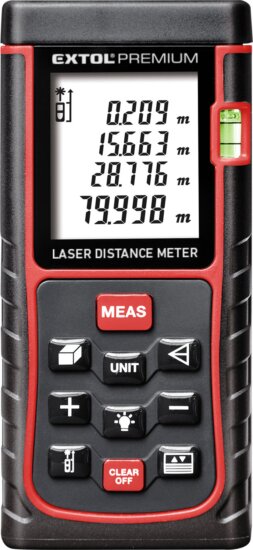Extol Premium lézeres digitális távolságmérő, 80 méter Extol Premium lézeres digitális távolságmérő, 80 méter