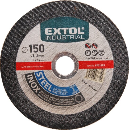 Extol Industrial fém vágókorong, 115mm