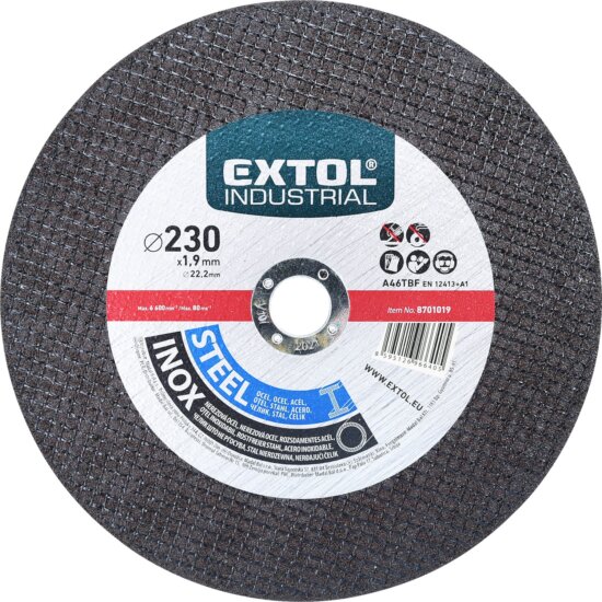 Extol Industrial fém vágókorong, 230mm