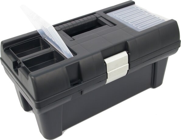 Szerszámosláda, műanyag, 16", 41.5 x 22.0 x 20.0 cm