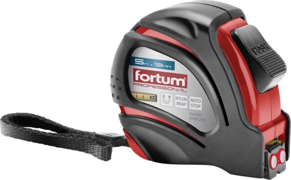 Fortum 4780205 mágneses mérőszalag, 5 méter / 19mm Fortum 4780205 mágneses mérőszalag, 5 méter / 19mm