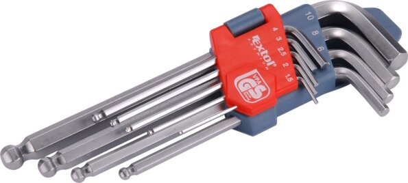 Extol Premium imbuszkulcs készlet, 1,5-10mm, 9 részes Extol Premium imbuszkulcs készlet, 1,5-10mm, 9 részes