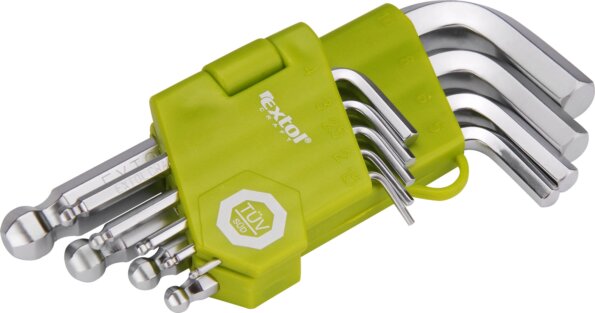 Extol Craft imbuszkulcs készlet, 1,5-10mm, 9 részes, rövid Extol Craft imbuszkulcs készlet, 1,5-10mm, 9 részes, rövid