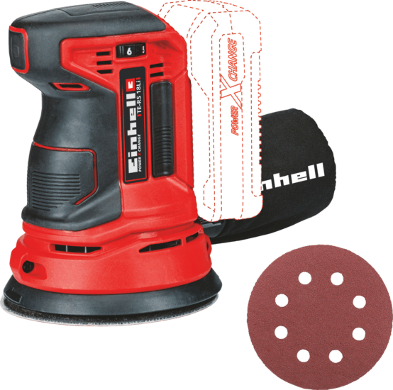 Einhell Power X-Change TE-RS 18 Li-Solo akkus excentercsiszoló, Akku és töltő nélkül Einhell Power X-Change TE-RS 18 Li-Solo akkus excentercsiszoló, Akku és töltő nélkül