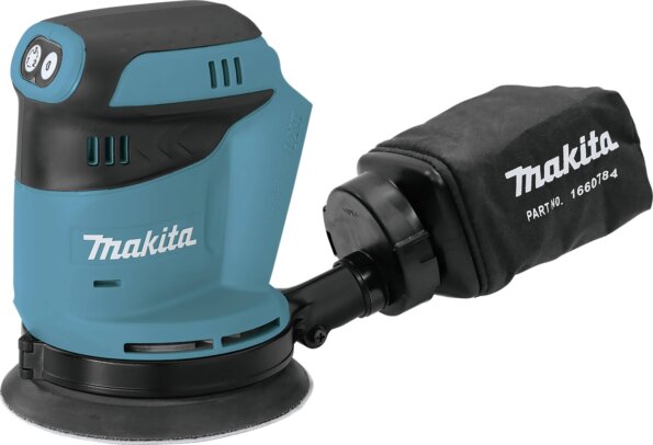 Makita DBO180 akkus excentercsiszoló, Akku és töltő nélkül