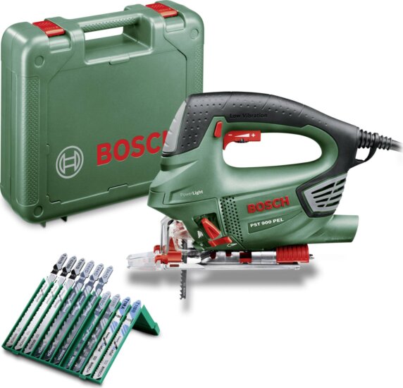 Bosch PST 900 PEL szúrófűrész, fűrészlap készlettel