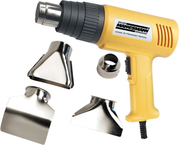 Mannesmann 49500 hőlégfúvó, 2000W, 4 tartozékkal