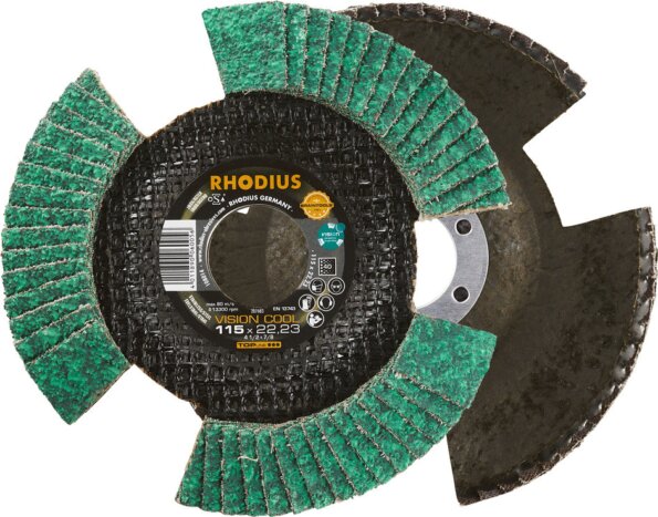 Rhodius Vision Cool lamellás csiszoló korong, 115mm, K40 Rhodius Vision Cool lamellás csiszoló korong, 115mm, K40