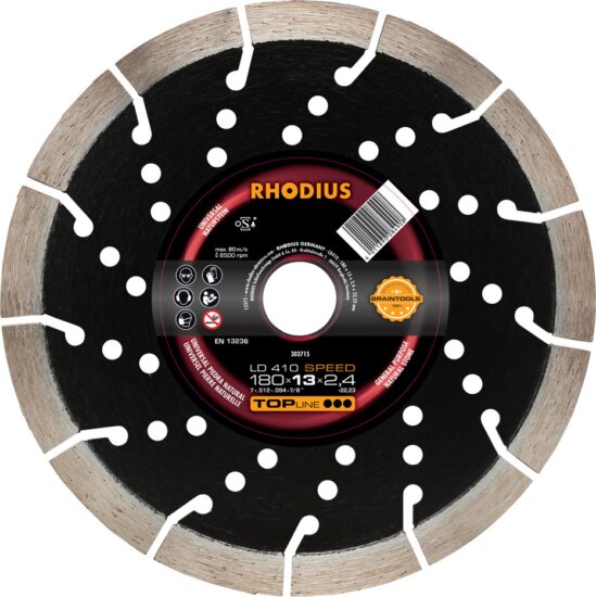 Rhodius LD410 Speed gyémánt vágókorong, 180mm