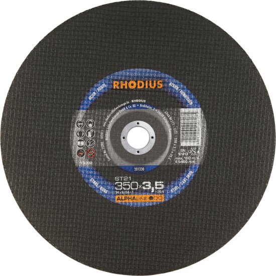 Rhodius ST21 fém vágókorong, 350mm Rhodius ST21 fém vágókorong, 350mm