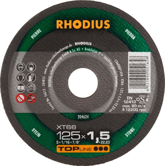 Rhodius XT66 vágókorong, 125mm Rhodius XT66 vágókorong, 125mm
