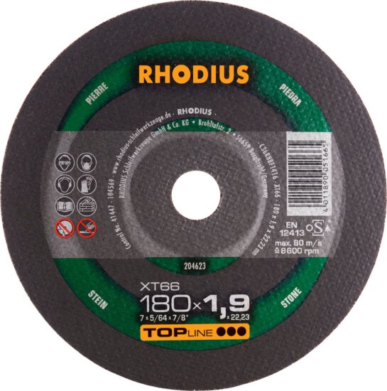 Rhodius XT66 vágókorong, 180mm