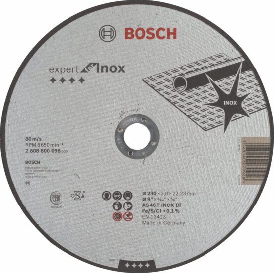 Bosch Expert for Inox AS 46 T INOX BF fém vágókorong, 230mm, 2.0 mm