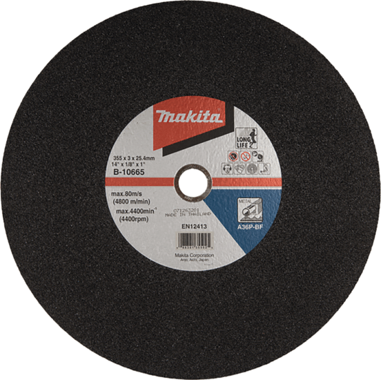 Makita B-10665-5 fém vágókorong, 355mm, 5 db