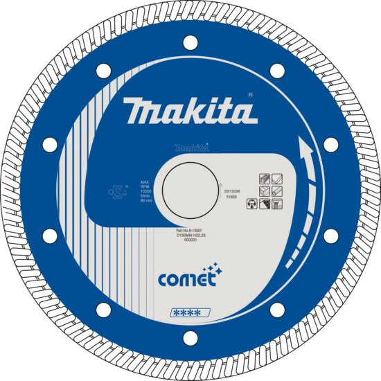 Makita B-13007 Comet Turbo gyémánt vágókorong, 150mm
