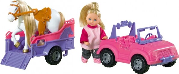 Évi Love, baba lószállító szett