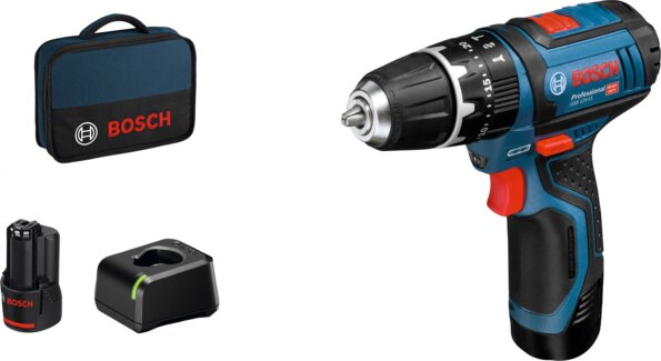 Bosch GSB 12V-15 Professional Akkus Ütvefúró-Csavarozó, 2 x 2.0 Ah akkuval Bosch GSB 12V-15 Professional Akkus Ütvefúró-Csavarozó, 2 x 2.0 Ah akkuval