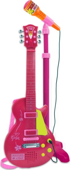 Bontempi, rock gitár, állványos mikrofonnal