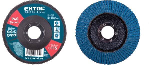Extol Industrial lamellás csiszoló korong, 115mm, P40 Extol Industrial lamellás csiszoló korong, 115mm, P40