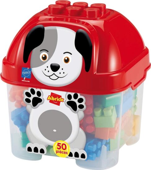 Abrick, kutyás 50 darabos építőkocka Abrick, kutyás 50 darabos építőkocka