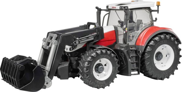 Bruder Steyr 6300 CVT, Traktor markolóval Bruder Steyr 6300 CVT, Traktor markolóval