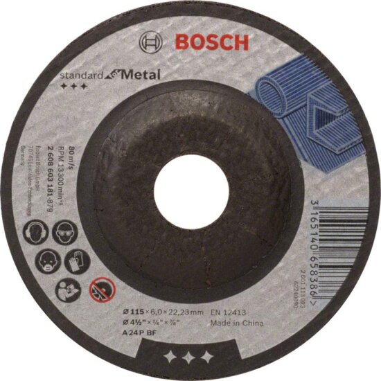 Bosch Standard for Metal A 24 P BF hajlított fém vágókorong, 115mm