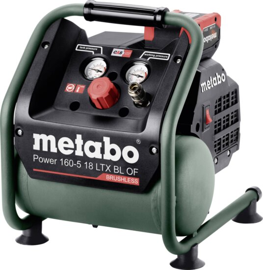 Metabo Power 160-5 18 LTX BL OF Akkus olajmentes kompresszor, Akku és töltő nélkül