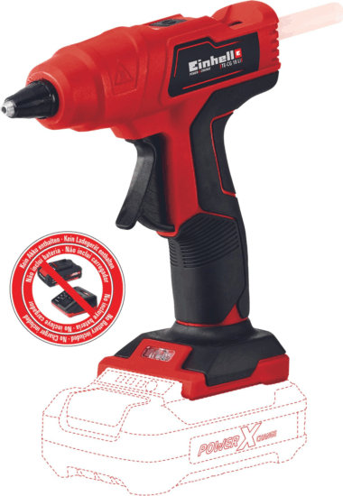 Einhell TE-CG 18 Li - Solo Akkus Ragasztópisztoly, 11mm, Akku és töltő nélkül Einhell TE-CG 18 Li - Solo Akkus Ragasztópisztoly, 11mm, Akku és töltő nélkül