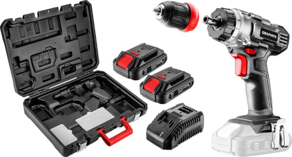 Graphite Energy+ 58G022-SET2 18V Li-Ion Akkus Fúró-Csavarozó