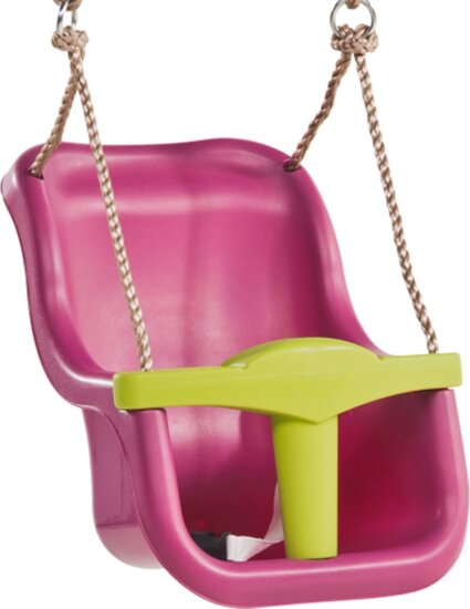 DeLux biztonsági bébihinta, lila, lime