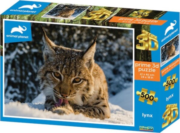 Hiúz 3D puzzle, 500 darabos