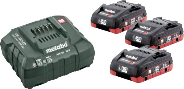 Metabo LiHD akkumulátor és ASC 55 töltő szett, 18V, 4.0 Ah