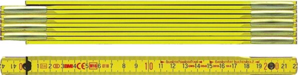 BMI 972900200 fa colstok, sárga, 2m