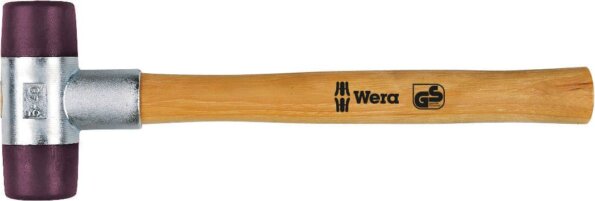 Wera műanyag kalapács fa nyéllel, 291g, középkemény Wera műanyag kalapács fa nyéllel, 291g, középkemény