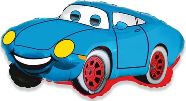 Autós fólia lufi, kék, 36 cm