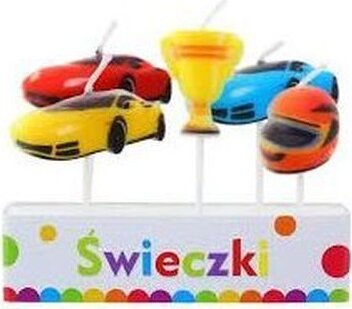 Autóversenyzős gyertya, 5 darabos