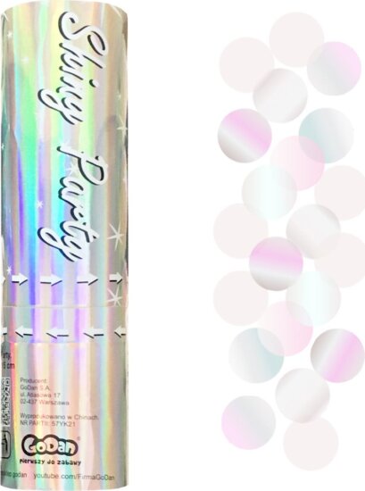 Shiny Party konfetti ágyú, 15 cm