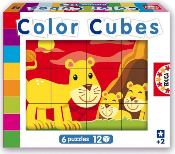 Educa, Állatcsaládos kocka kirakó Educa, Állatcsaládos kocka kirakó