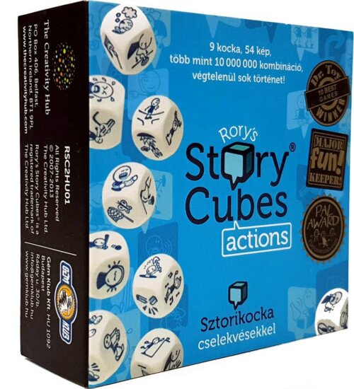 Sztorikocka, Cselekvések társasjáték Sztorikocka, Cselekvések társasjáték