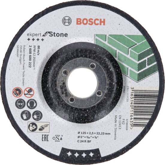 Bosch Expert for Stone C 24 R BF hajlított kő vágókorong, 125mm Bosch Expert for Stone C 24 R BF hajlított kő vágókorong, 125mm