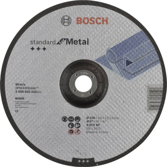 Bosch Standard for Metal A 30 S BF hajlított fém vágókorong, 125mm