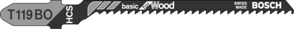 Bosch Basic for Wood T 119 BO dekopírfűrészlap, 2 db Bosch Basic for Wood T 119 BO dekopírfűrészlap, 2 db